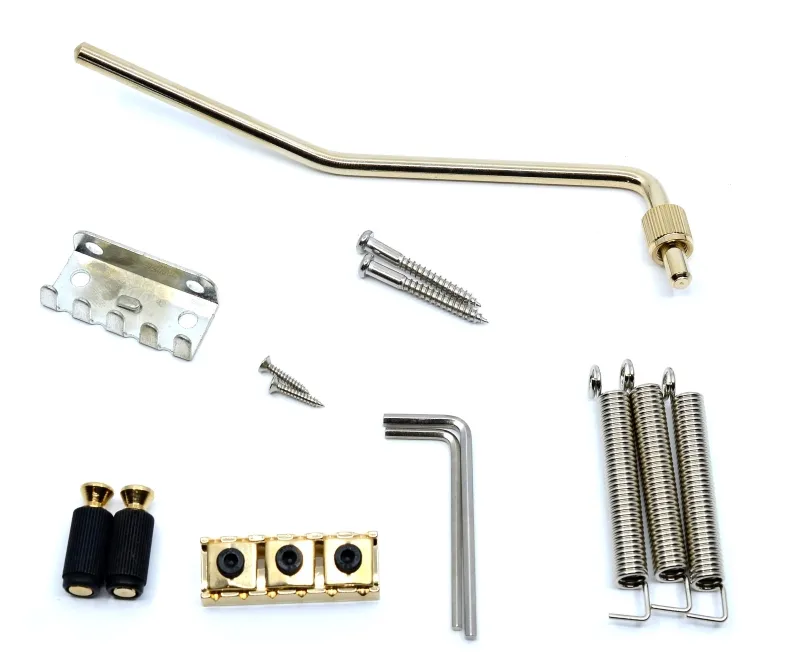 Partsland FRT20 – 6-strunový tremolo systém (Floyd Rose Style), Zlatý Partsland FRT20 – 6-strunový tremolo systém (Floyd Rose Style), Zlatý