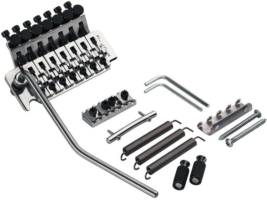 Floyd Rose FRTS100 Original tremolo systém pre 7-strunovú gitaru – Chróm
