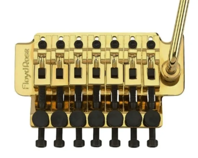 Floyd Rose FRTS300 Original tremolo systém pre 7-strunovú gitaru – zlatá