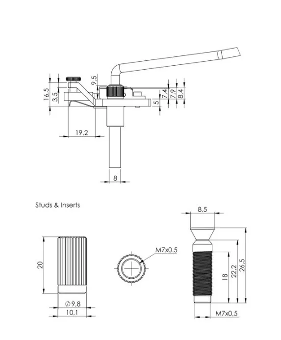 Schaller Tremolo – 6-strunový tremolo systém (FR-Style), Chrom Schaller Tremolo – 6-strunový tremolo systém (FR-Style), Chrom
