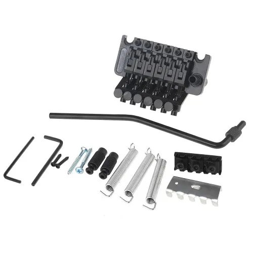 Partsland Licensed Floyd Rose – 6-strunový tremolo systém, Čierny (Locking Nut 42,2 mm)