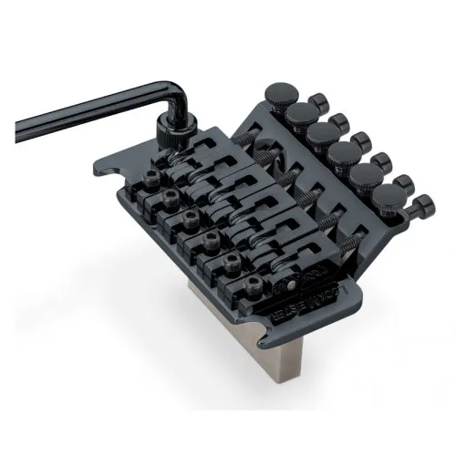 Schaller LockMeister 6 Tremolo Pre 6 Strunovú Elektrickú Gitaru Čierna