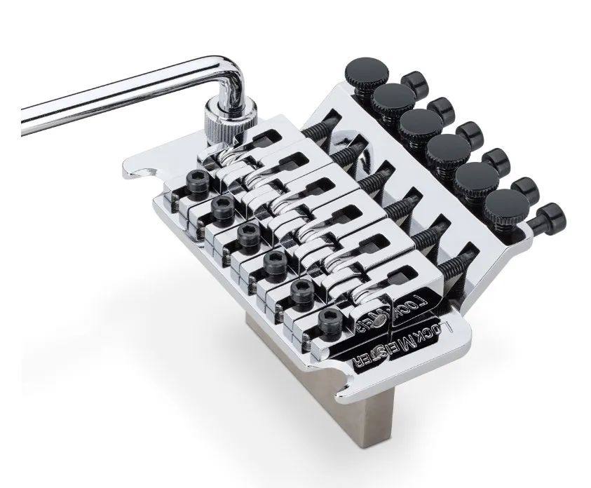 Schaller LockMeister® 6 – 6-strunový prémiový tremolo systém, Chrom