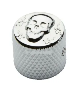 Gotoh VK-Art-02 Umelecký Kovový Gombík Potenciometra Lebka – Chróm