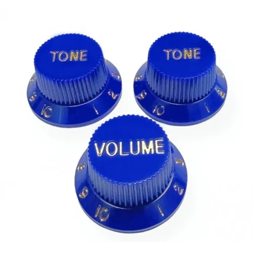 AxLabs Ovládacie Gombíky Strat-Style (3 ks) – Modré