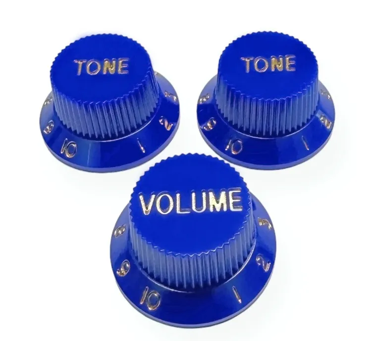 AxLabs Ovládacie Gombíky Strat-Style (3 ks) – Modré