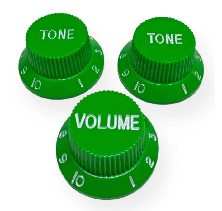 AxLabs Ovládacie Gombíky Strat-Style (3 ks) – Zelená