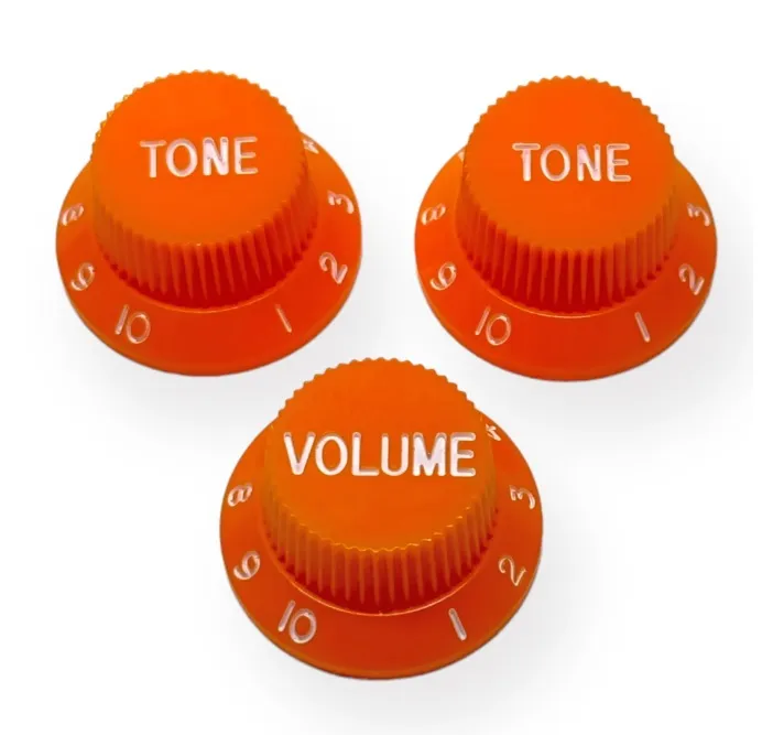 AxLabs Ovládacie Gombíky Strat-Style (3 ks) – Oranžové