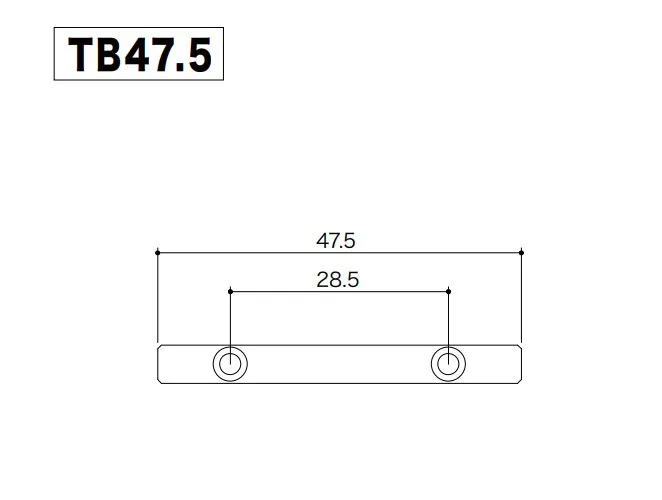 Gotoh TB 47,5 Zrážač Strún pre Gitaru Čierna