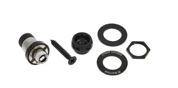 Gotoh SLR Lock úchyt pásu Čierna