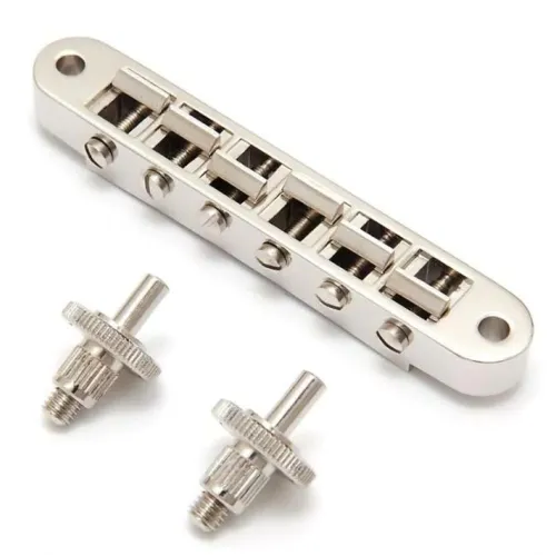 Schaller GTM – Kobylka Tune-O-Matic pre 6-strunovú gitaru Les Paul , Nikel