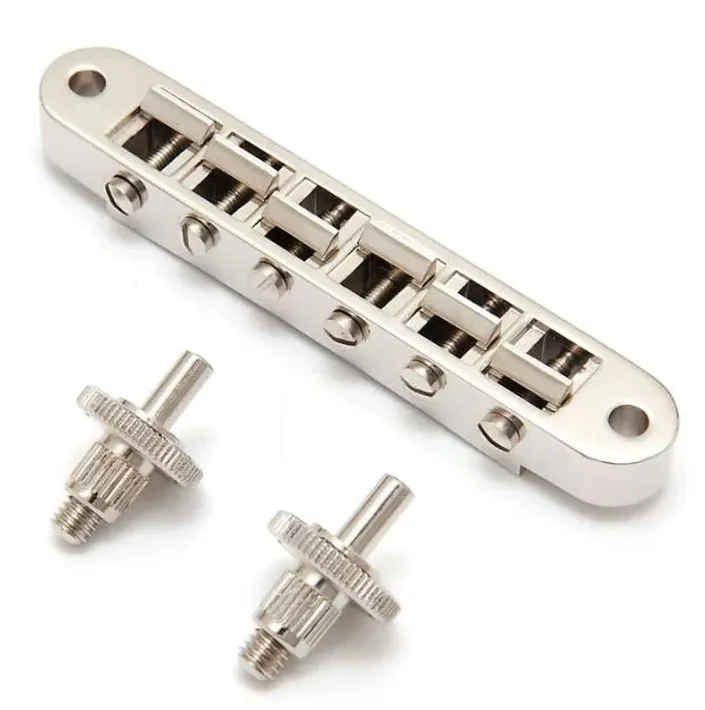 Schaller GTM – Kobylka Tune-O-Matic pre 6-strunovú gitaru Les Paul , Nikel