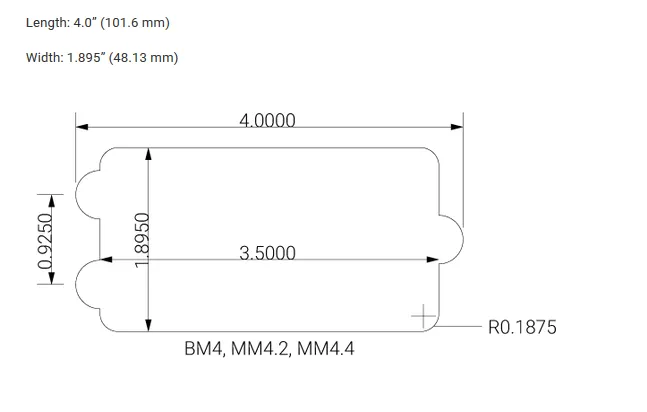 Nordstrand MM4.2 – Snímač pre 4-strunovú basgitaru MusicMan, Dual coil
