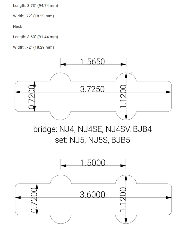 Nordstrand NJ4 Vintage Single Coil – Snímače pre 4-strunovú Basgitaru Jazz (bridge + neck) Nordstrand NJ4 Vintage Single Coil – Snímače pre 4-strunovú Basgitaru Jazz (bridge + neck)