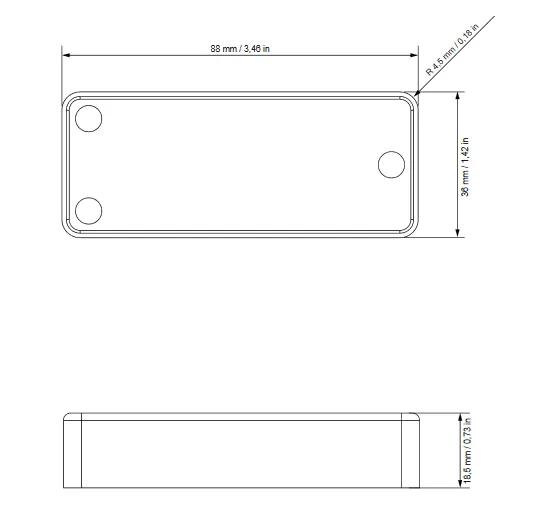 Delano SBC4 HE/S4 Bridge Snímač Pre 4 Strunovú Basgitaru Delano SBC4 HE/S4 Bridge Snímač Pre 4 Strunovú Basgitaru