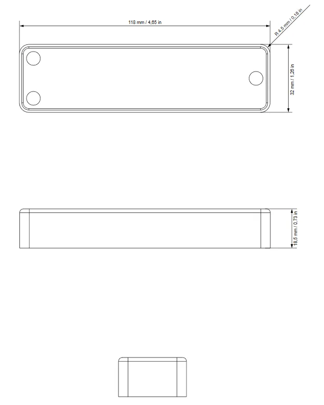 Delano SBC6 HE/S Dual coil Neck Snímač pre 6-strunovú Basgitaru Čierna