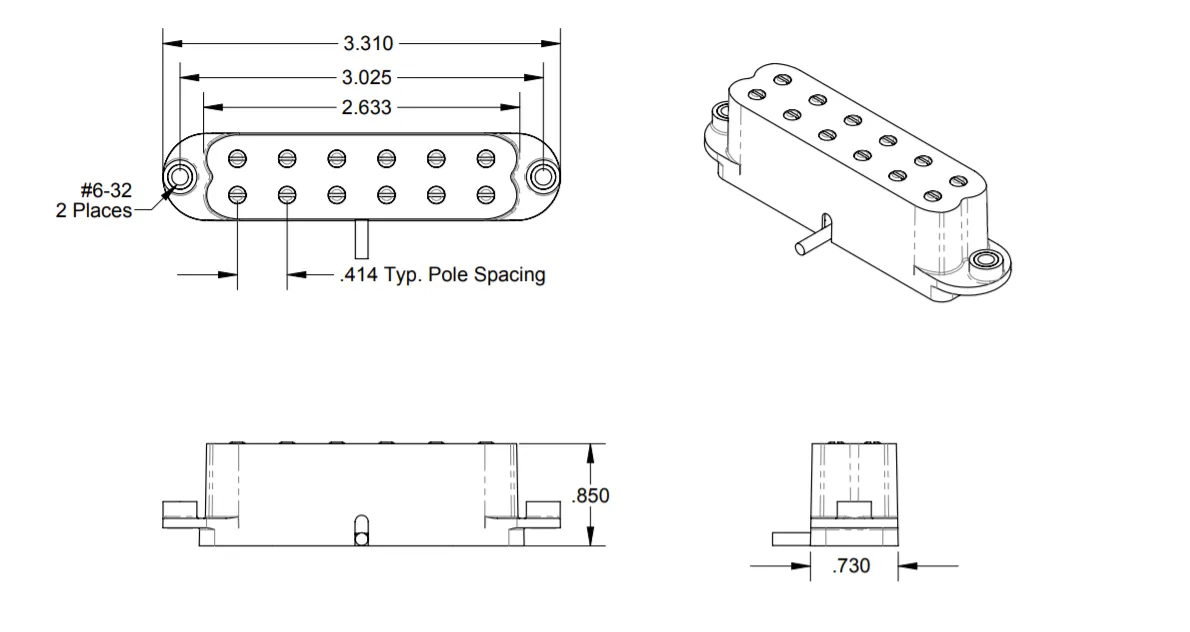 Seymour Duncan SJBJ-1b - JB Jr. Strat- Bridge - Biela