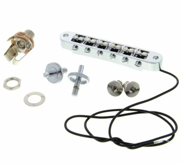 Fishman Powerbridge TOM (PRO-TOM-101) – Piezo kobylka Tune-o-matic, Chróm