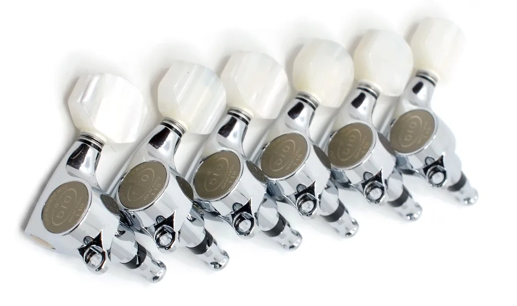 Gotoh SGS510Z-P7 – Exkluzívna sada ladiacich mechaník 6L, Chróm