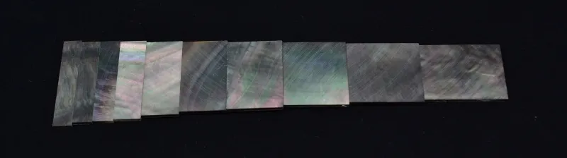  Čierno-šedé perleťové Inlay značky – Sada 