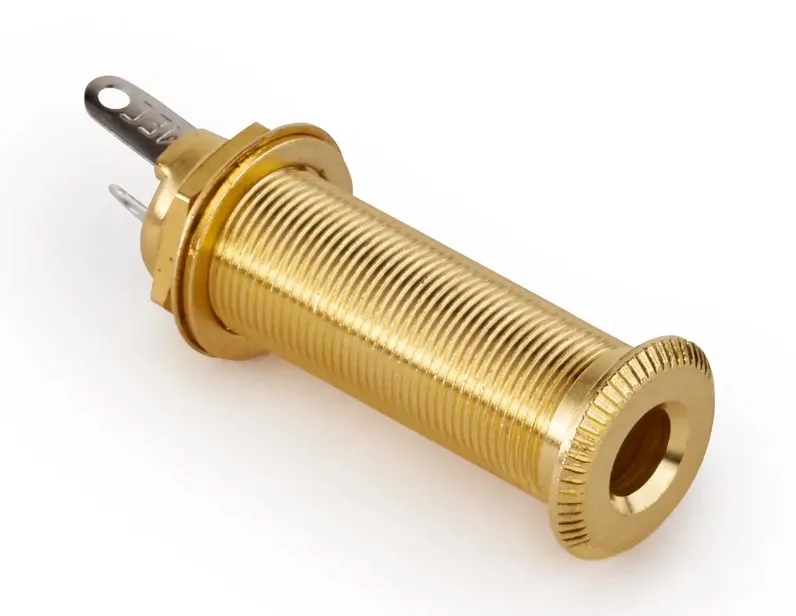 MEC M 50100 G Stereo barrel jack, Zlatý