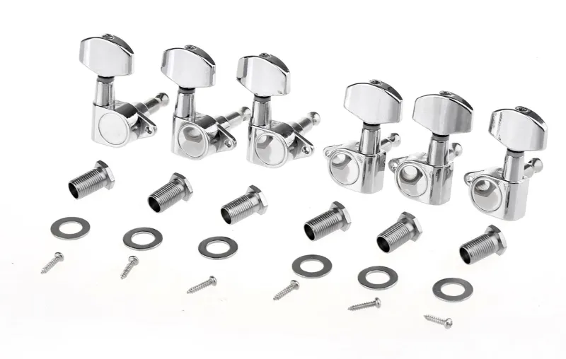 Partsland J101 Sada Ladiacich Mechanik Pre Elektrickú Gitaru 3L+3R Chrome