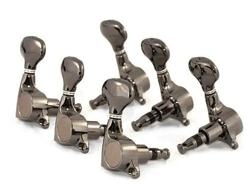 Gotoh SGL510-L5 – Prémiová sada ladiacich mechaník 3L+3R, Cosmo Black