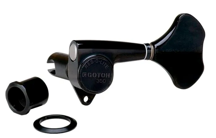 Gotoh GB350 Ladiaca Mechanika Pre Basgitaru Ľavá Strana Čierna