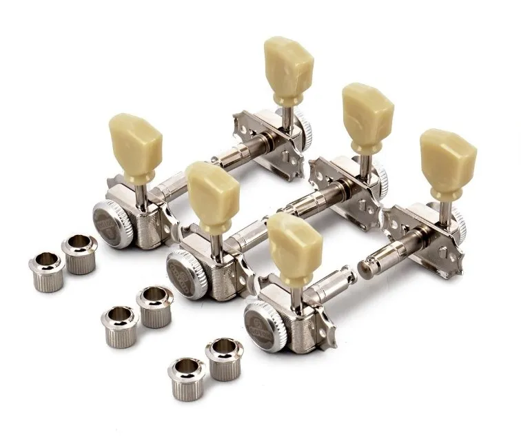 Gotoh SD90-SL MG-T – Uzamykateľné Vintage G-style mechaniky 3L+3R, Nikel