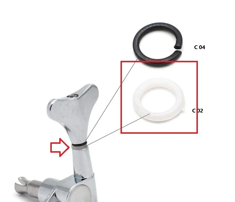 Partsland Podložka pod Gombík Basgitarovej Ladiacej Mechaniky