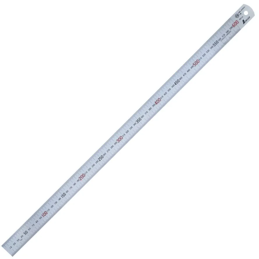 Hosco TL-RU600 Shinwa – Profesionálne nerezové pravítko, 600 mm