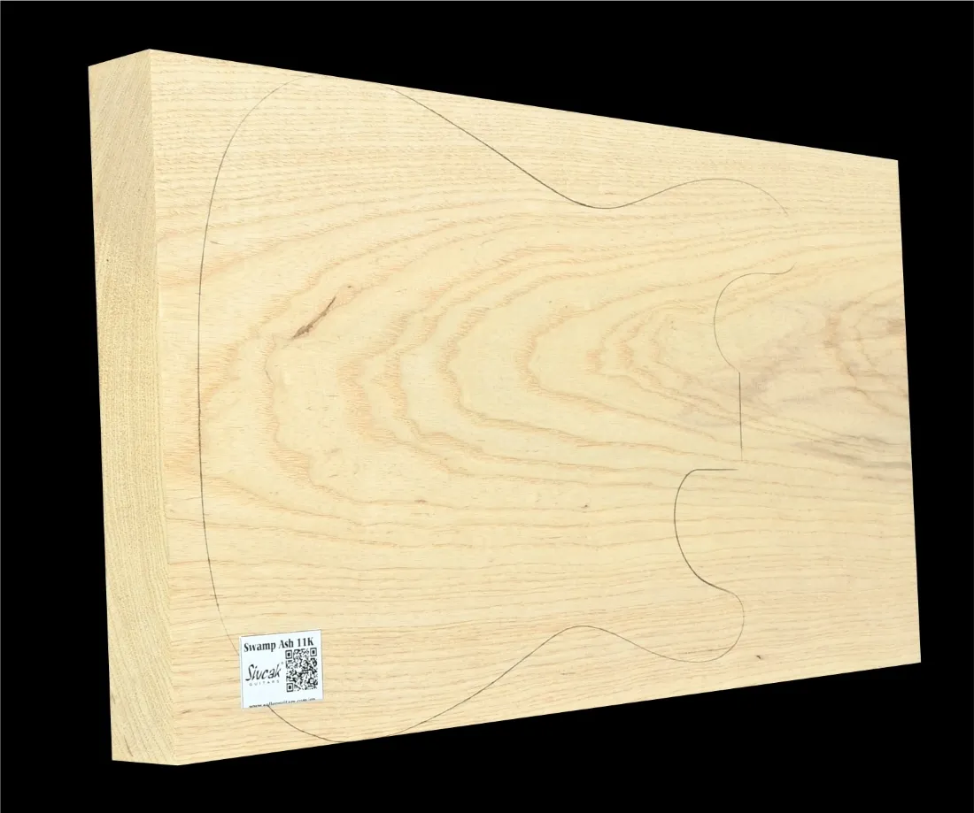 Bahenný Jaseň Drevo Na Gitaru SWE 11K - 595 x 325 x 46 mm, 3,8kg