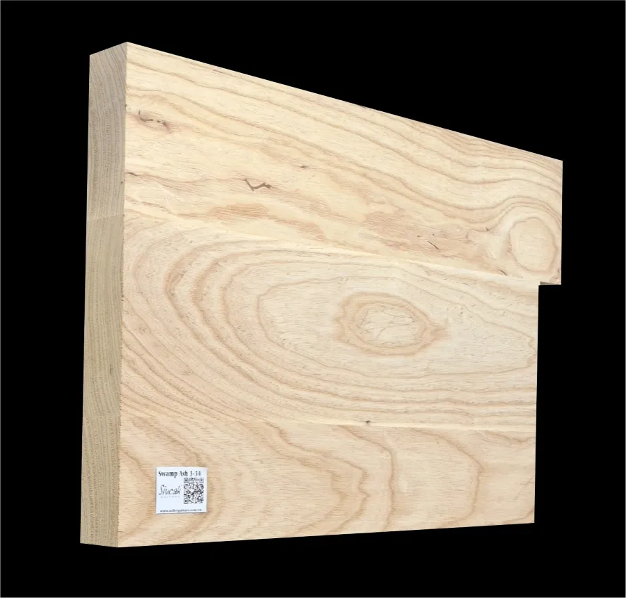 Bahenný Jaseň Gitarové drevo SWE-34 - 535/495 x 360 x 46 mm