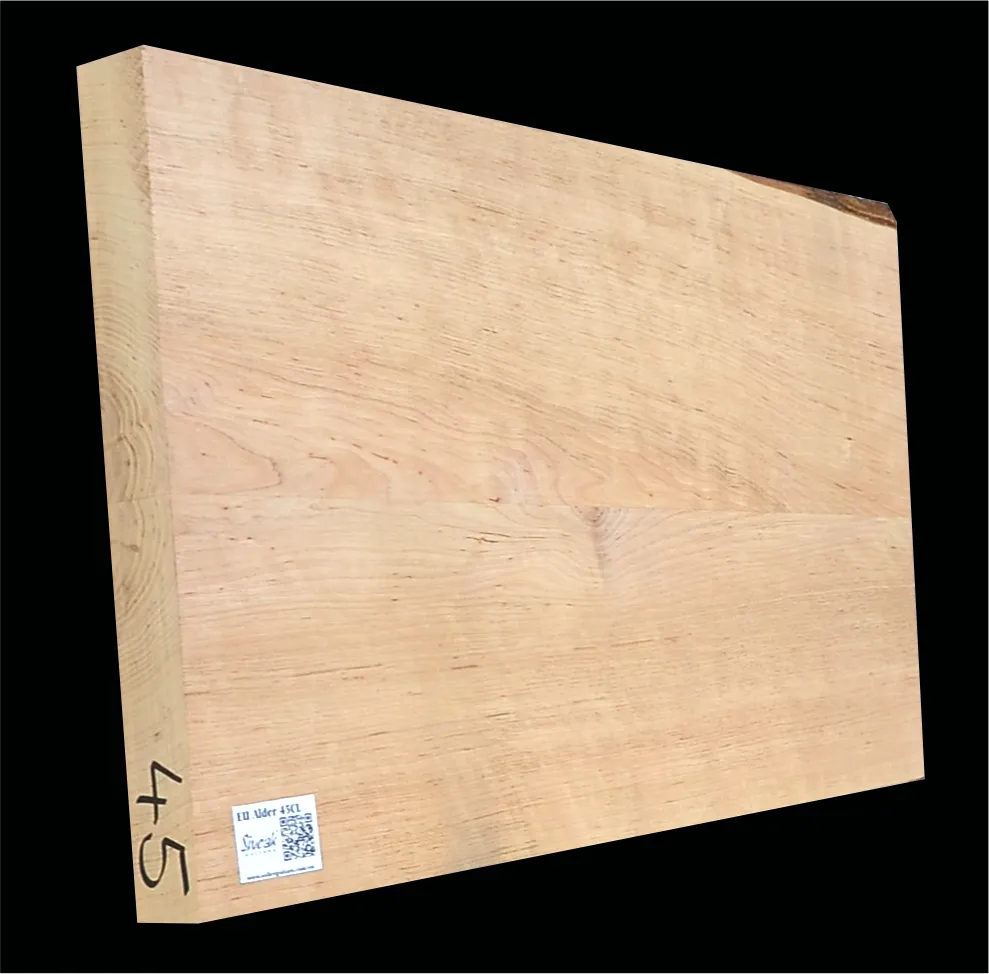 Jelša Svetlá Drevo na Gitaru Kaliber JL 45CL - 540 x 385/330 x 46 mm