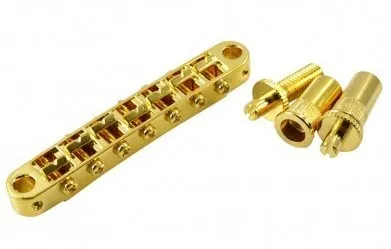 Partsland - Kobylka Tune-O-Matic Pre 7-strunovú Gitaru, Zlatá