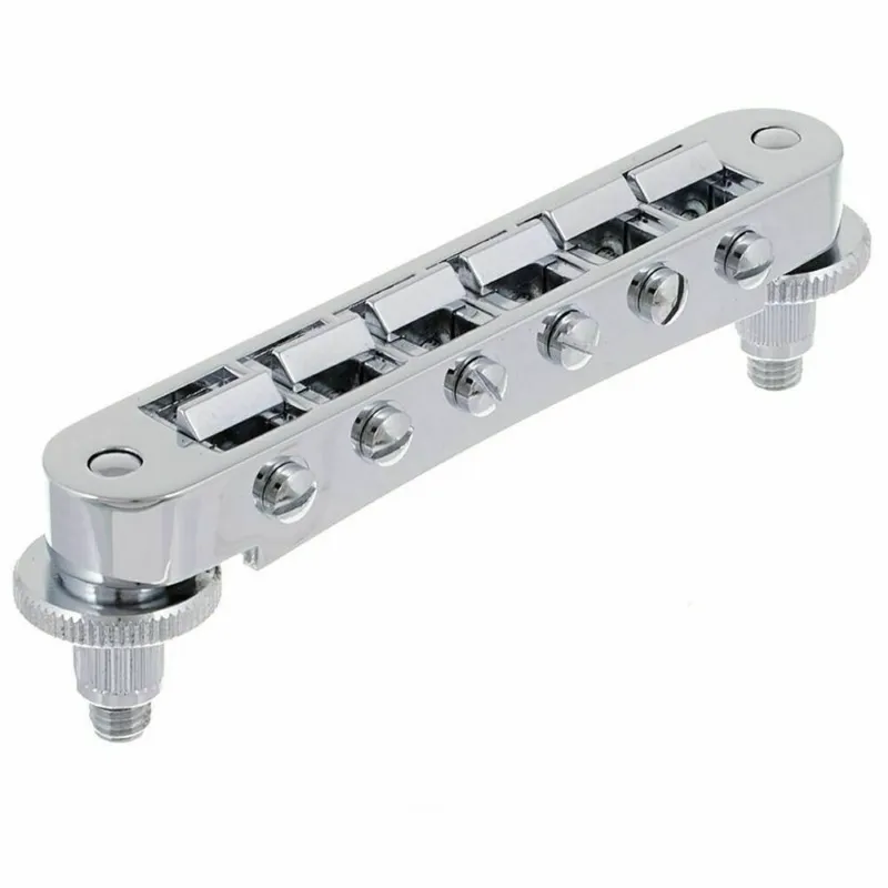 Schaller GTM Kobylka Tune-O-Matic pre 6-strunovú gitaru Les Paul , Chróm