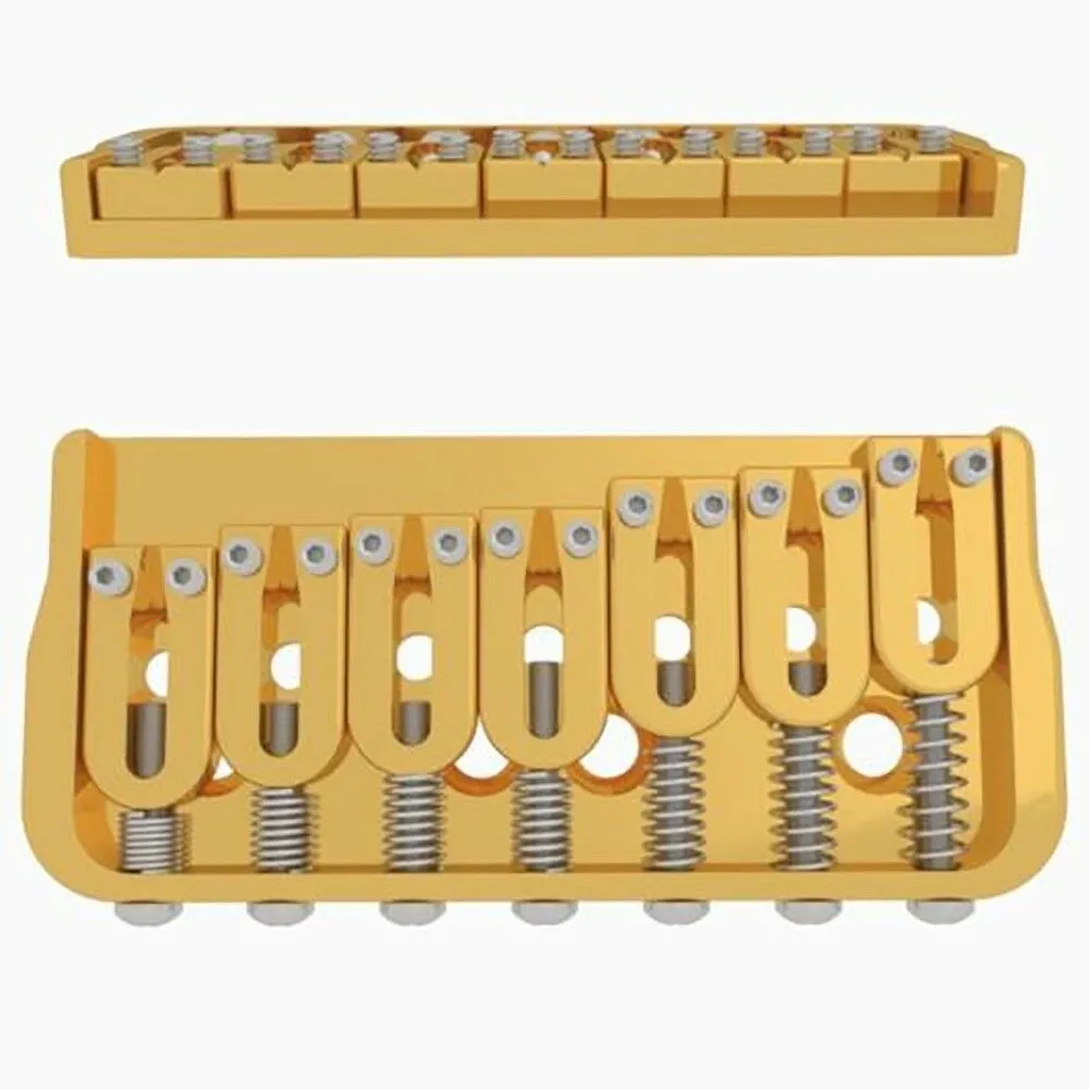 Hipshot – Pevná Kobylka pre 7-strunovú Gitaru (.125), Zlatá (41070G)