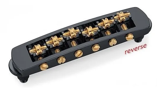 Schaller STM – Valčeková kobylka pre 6-strunovú gitaru Les Paul, Čierna