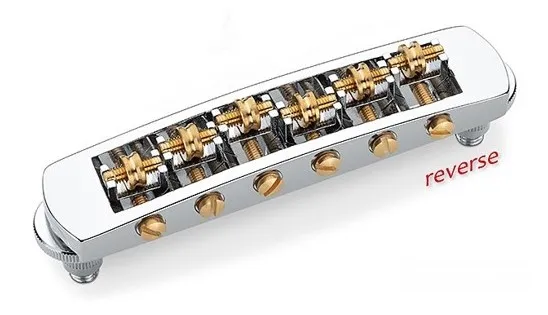 Schaller STM – Valčeková kobylka pre 6-strunovú gitaru Les Paul, Chróm