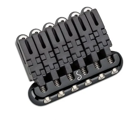 Schaller Hannes Pevná kobylka pre 6-strunovú gitaru typ ST – Čierna