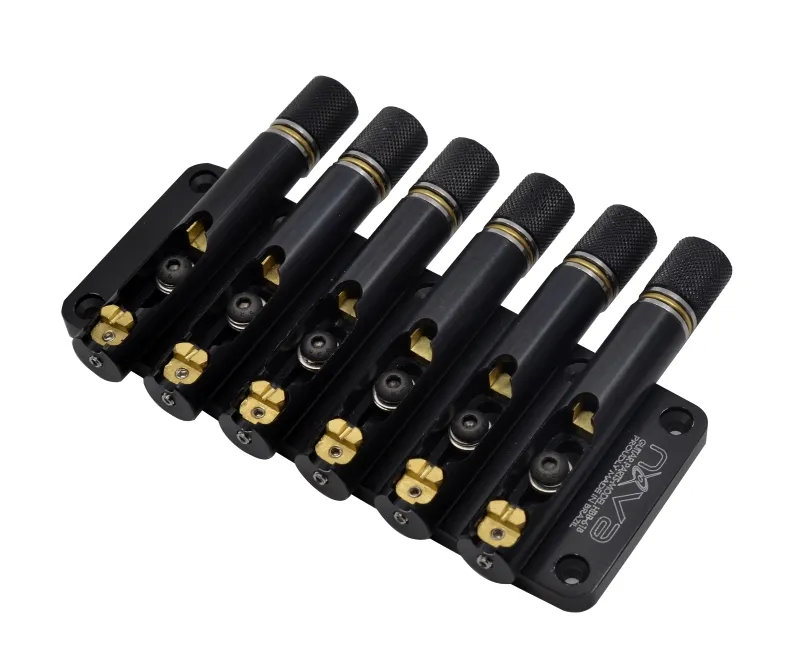 Nova Guitar Parts – Kobylka pre 6-strunovú Bezhlavovú Basgitaru, Čierna