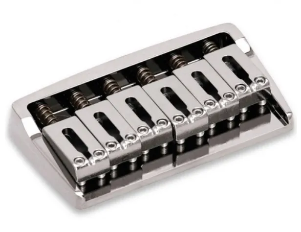 Gotoh 510FX-6 Pevná kobylka pre 6-strunovú gitaru typ ST – Chrom