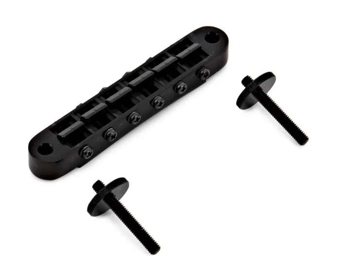 Gotoh GE103B Kobylka Tune-O-Matic pre 6-strunovú gitaru Les Paul, Čierna