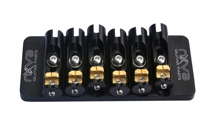 Nova Guitar Parts – Pevná kobylka pre 6-strunovú gitaru, Čierna