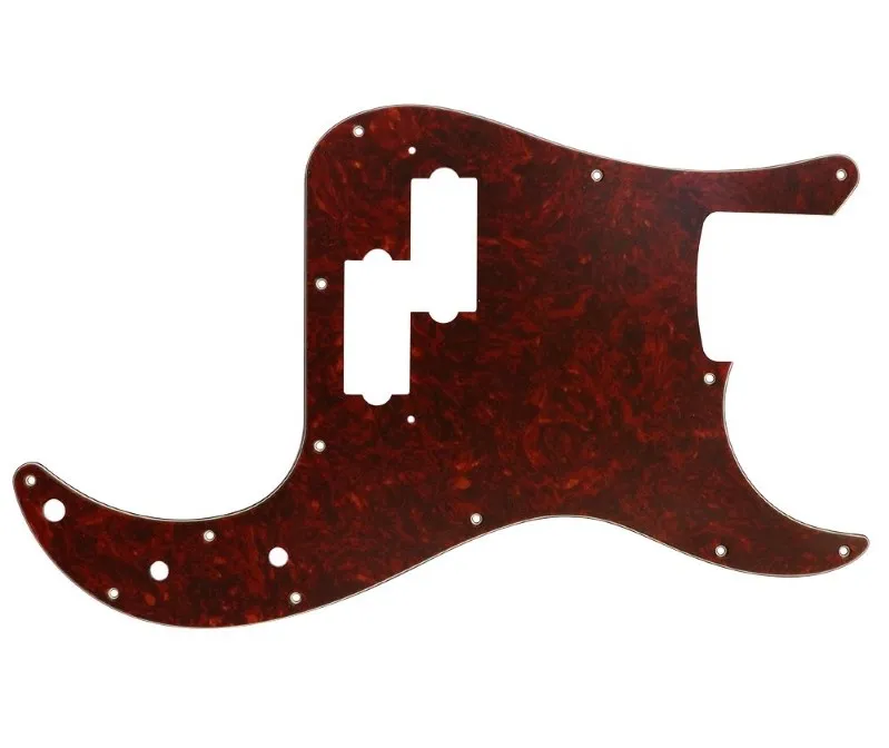 Hosco PB-NRT4P Pickguard Pre 4-Strunovú Elektrickú Basgitaru typ PB – Red Tortoise,