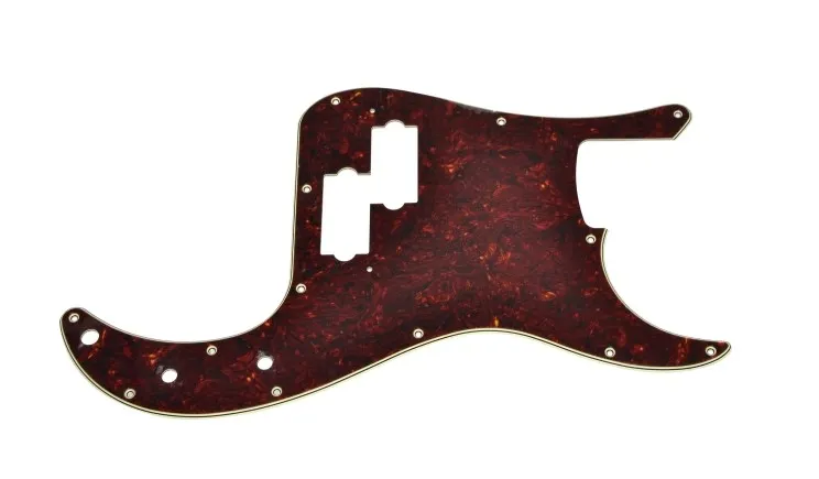 Hosco PB-T4PM Pickguard Pre 4-Strunovú Basgitaru typ PB – Červený Tortoise/Mint