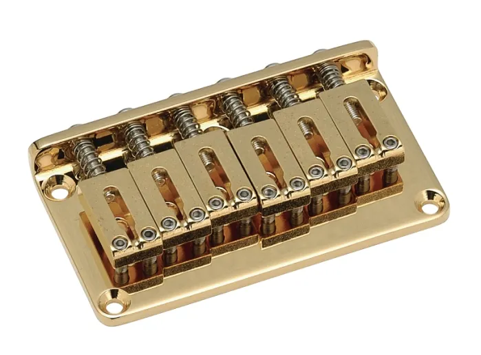 Gotoh GTC101 Pevná kobylka pre 6-strunovú gitaru typ ST – Zlatá