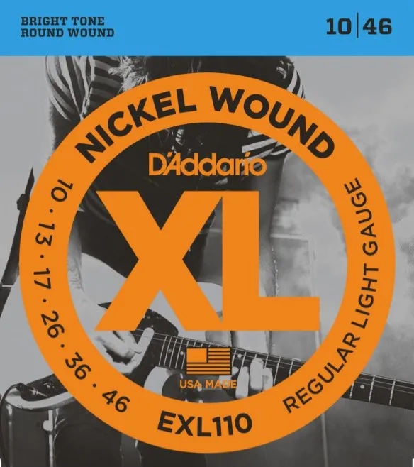 Daddario EXL110 Struny pre Elektrickú Gitaru 010-046 