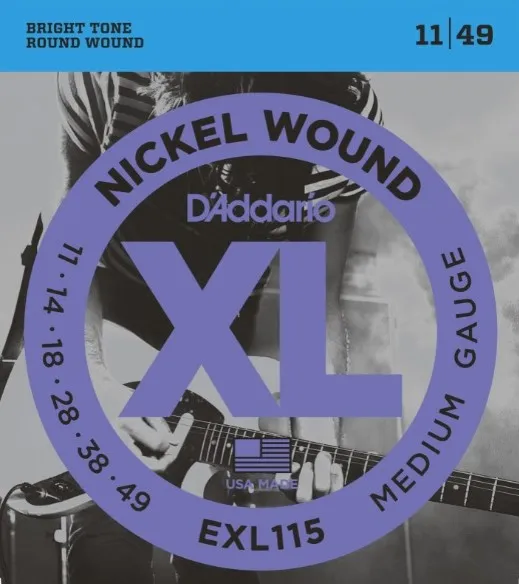 Daddario EXL115 Struny pre Elektrickú Gitaru 011-049 