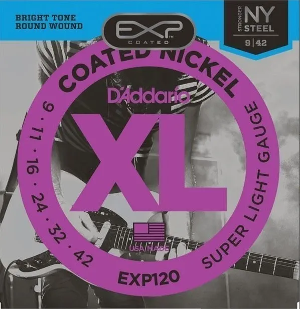 Daddario EXP120 Struny pre Elektrickú Gitaru 009-042 Bulk